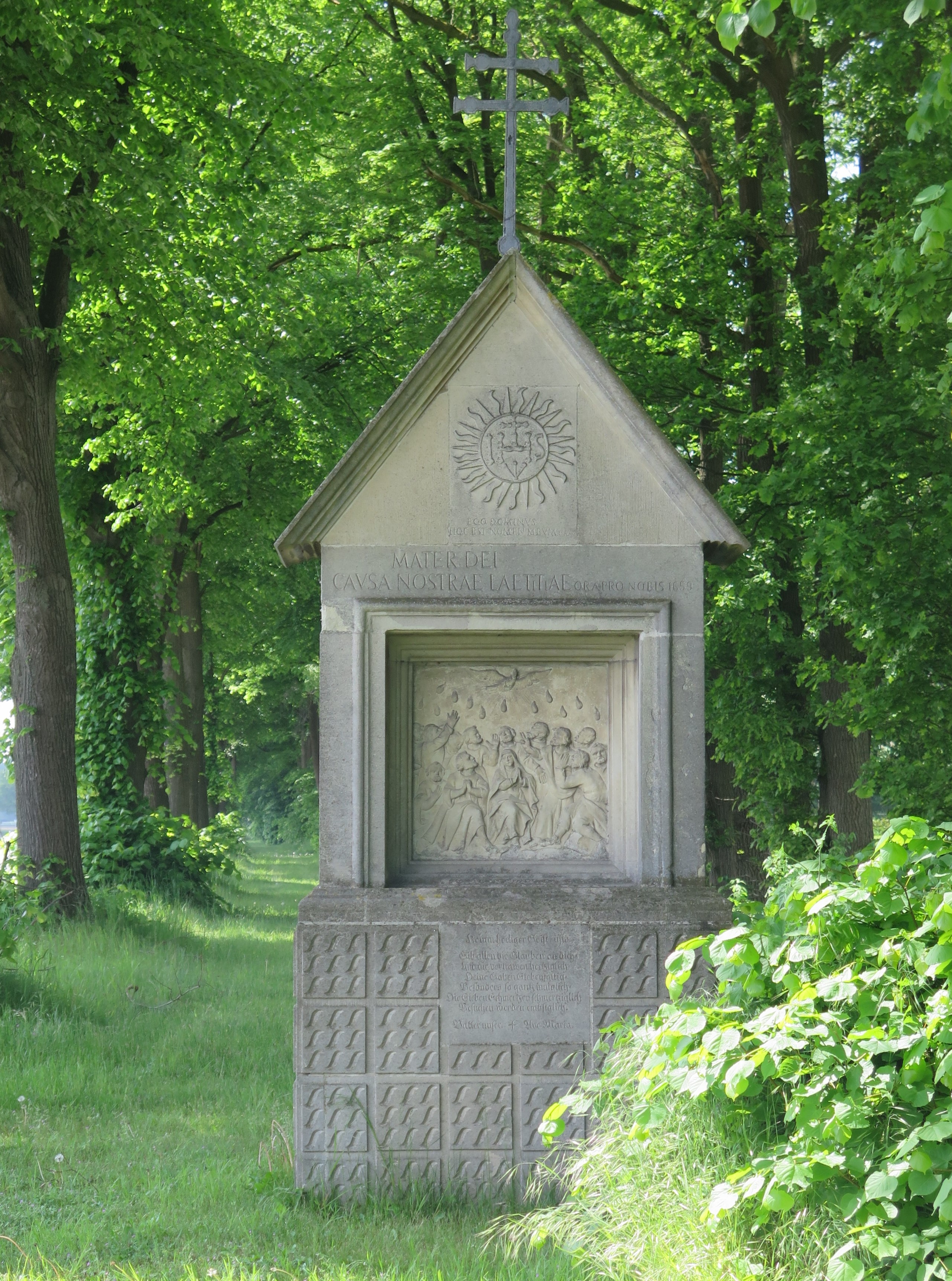 Prozessionsweg an der Dritten Station, Blick in Richtung Münster