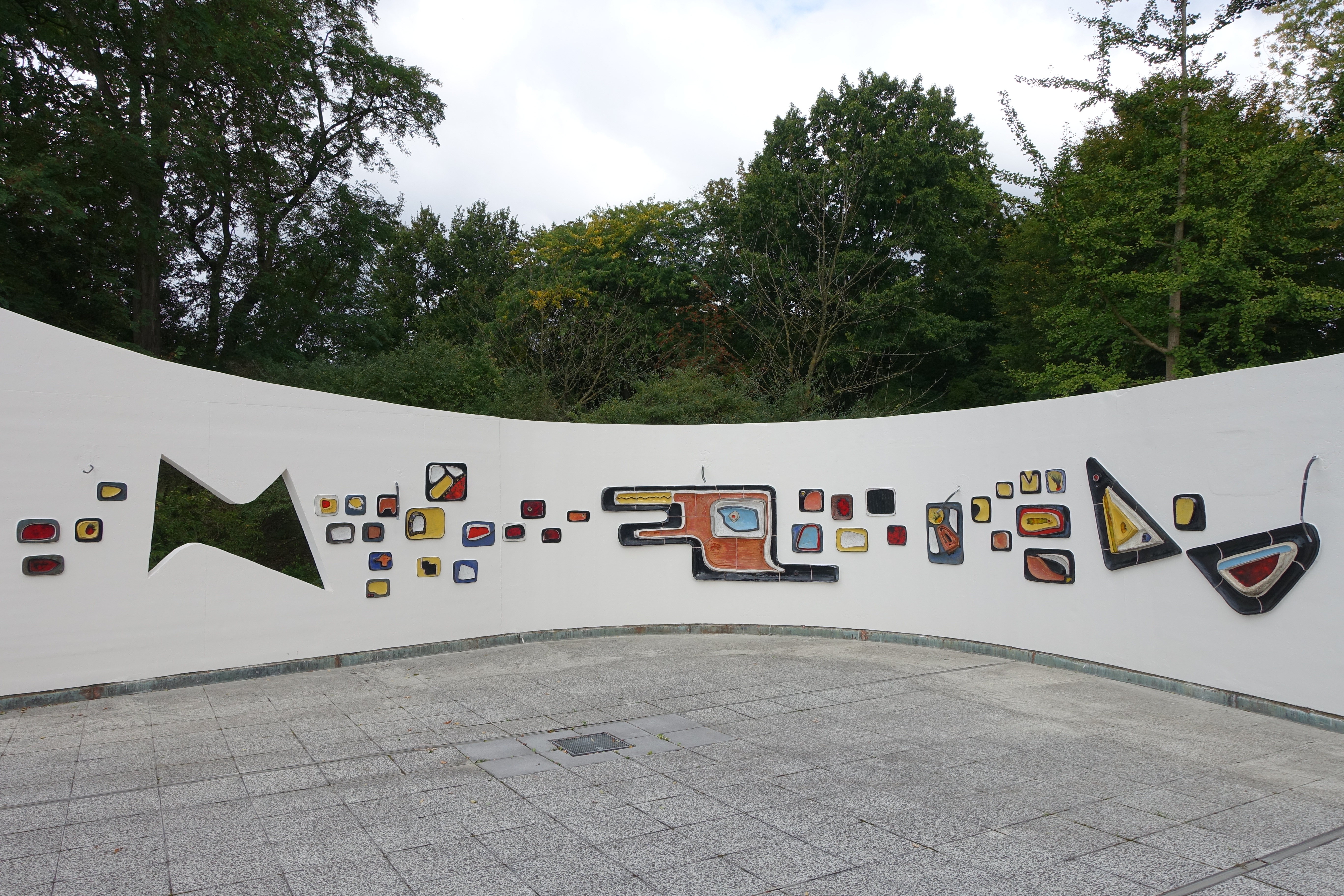 Keramikwand des ehem. Parkcafés im Westfalenpark Dortmund, Innenseite