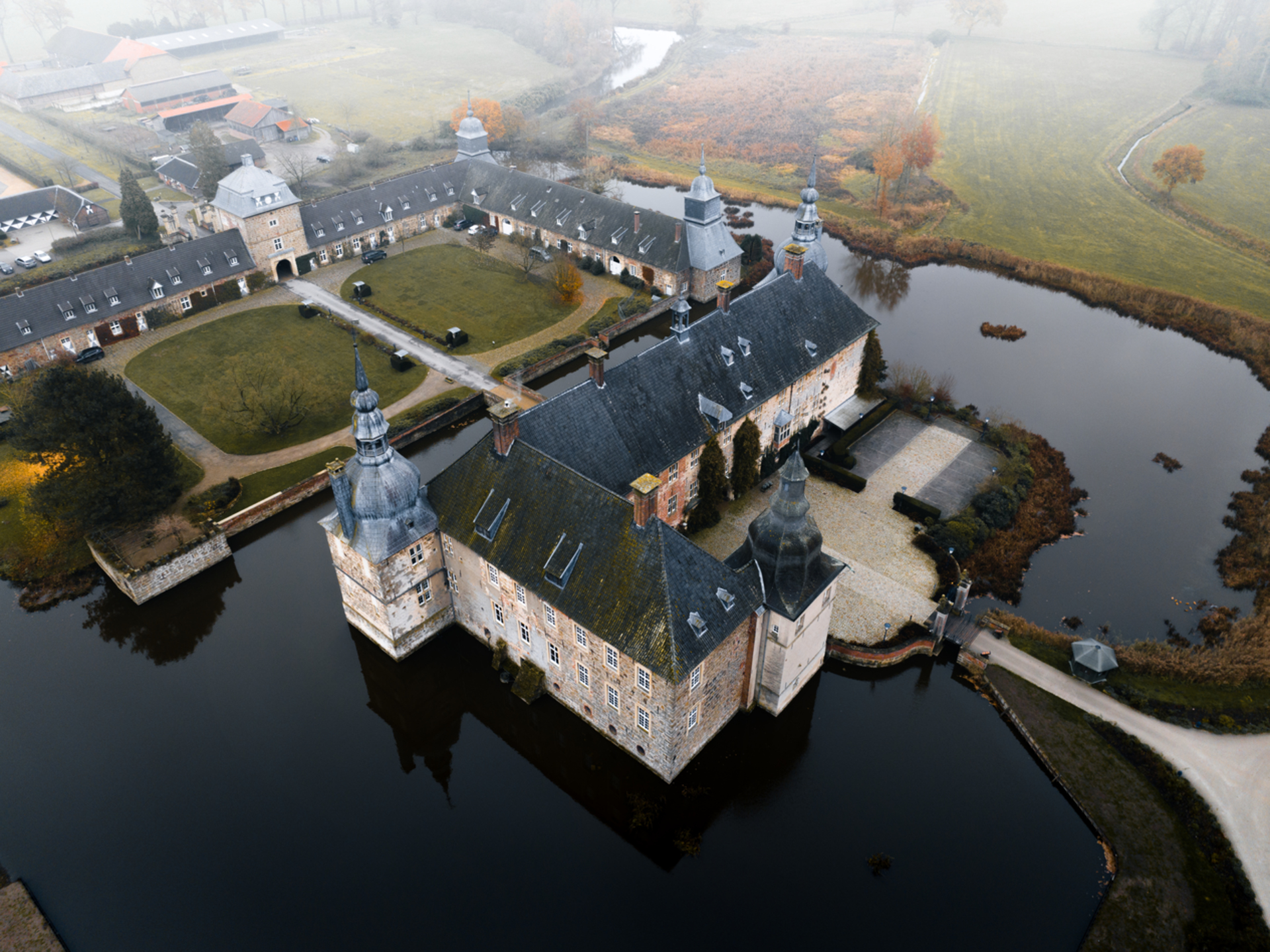 Luftbild Schloss Lembeck