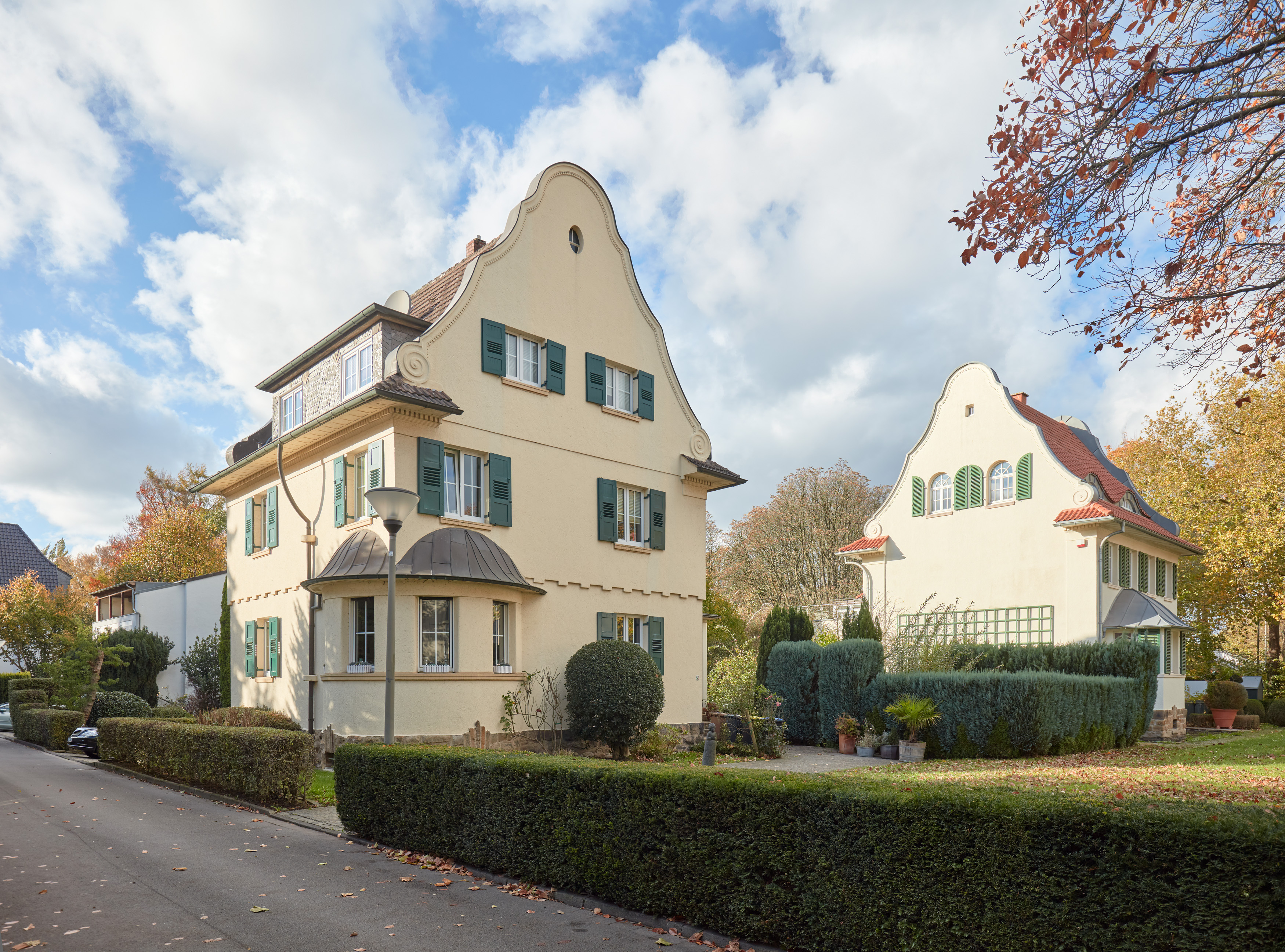 Die Denkmäler Wilsingweg 6 und Lübkestraße 8 in der südlichen Gartenstadt Dortmund