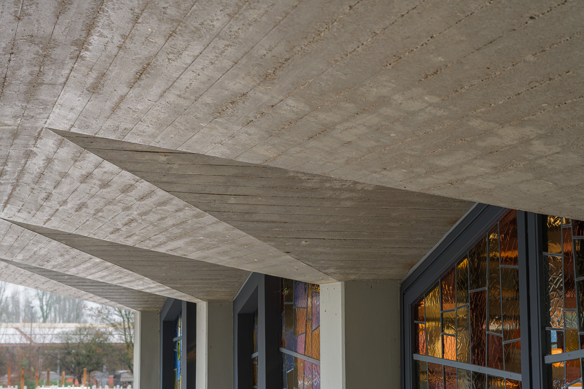 Detail der Trauerhalle