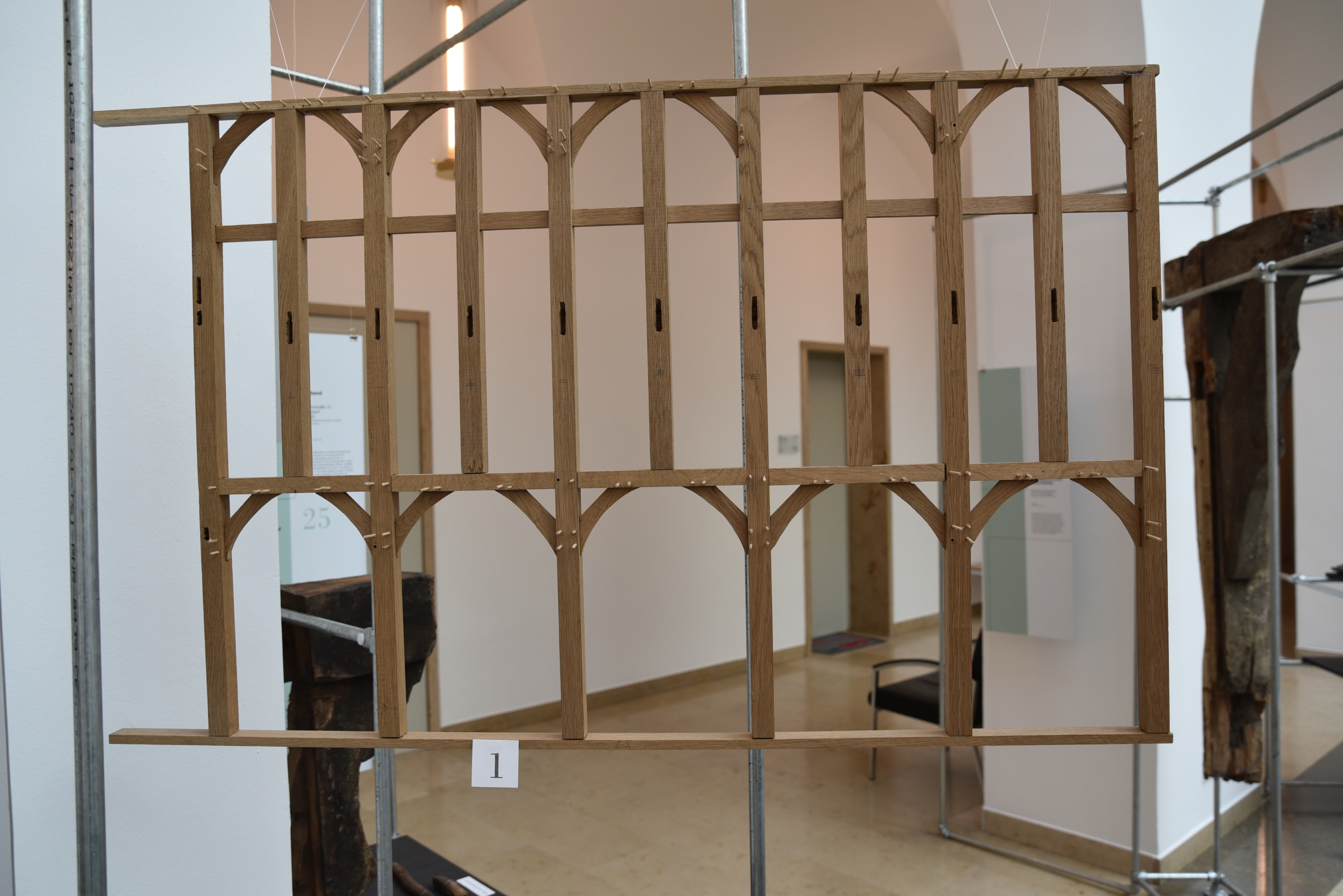 Dachständerwand der Soester Wiesenkirche Dachständerwand der Soester Wiesenkirche