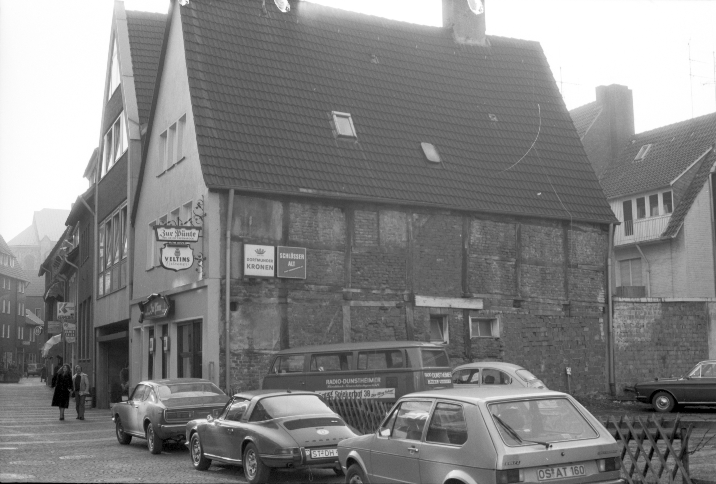 Haus Bergstraße 9 in Münster, nördliche Traufwand 1982