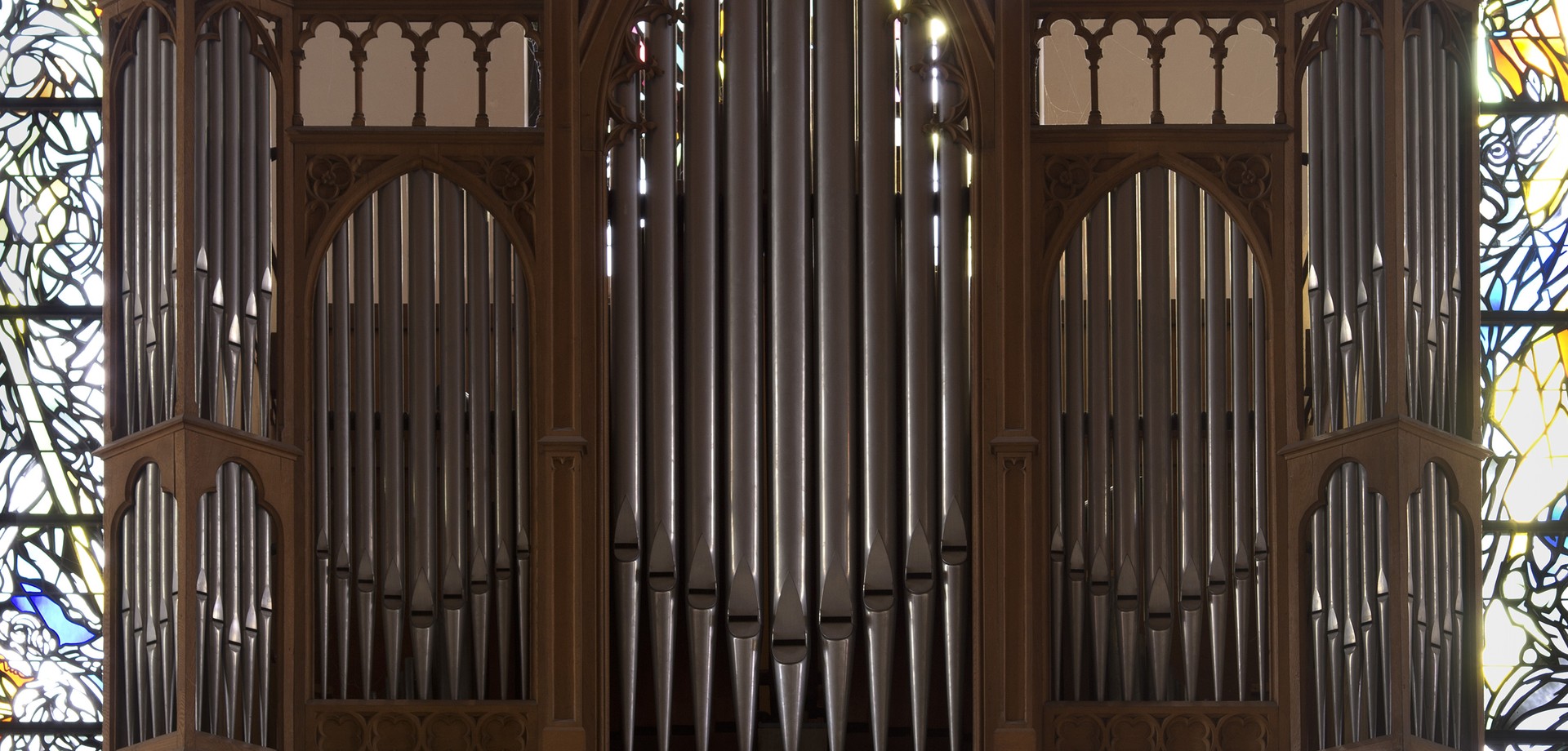 Detail der Orgel