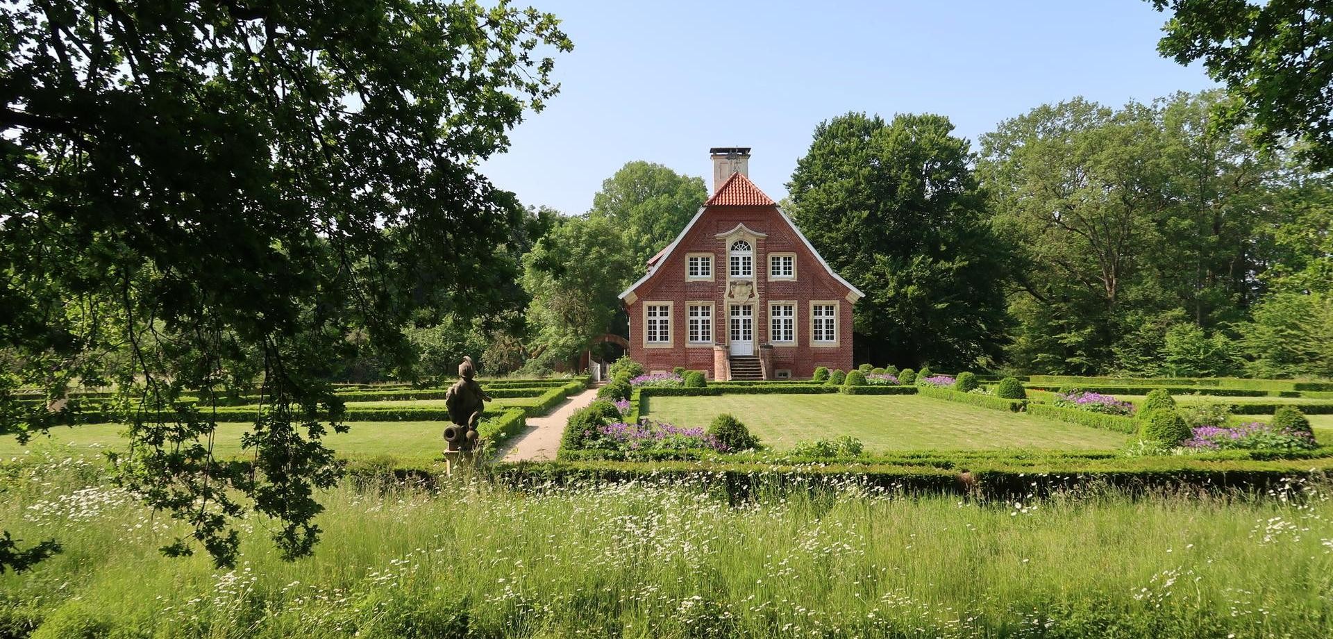 Haus Rüschhaus in Münster von der Parkseite