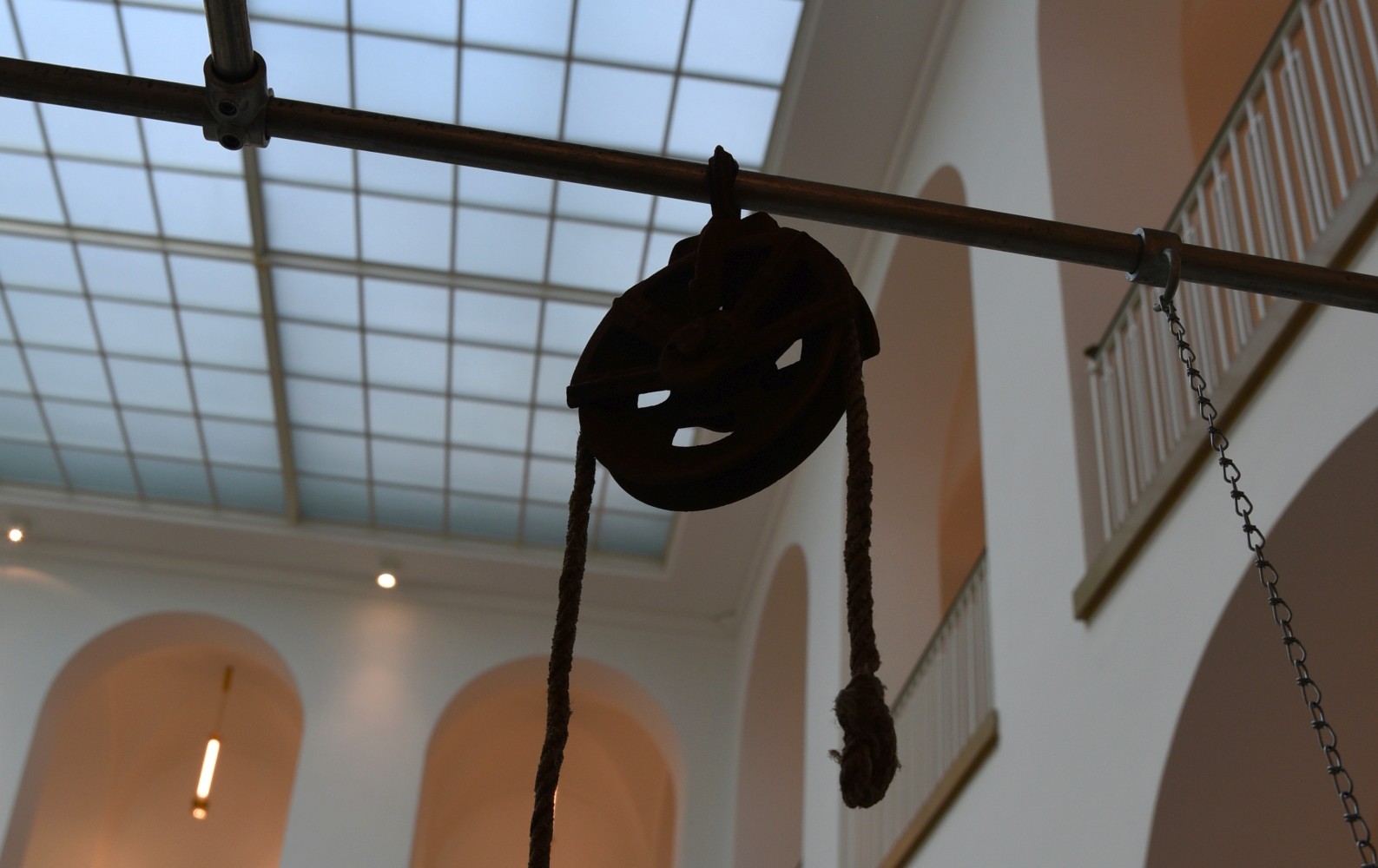 Rolle eines Lastenaufzugs