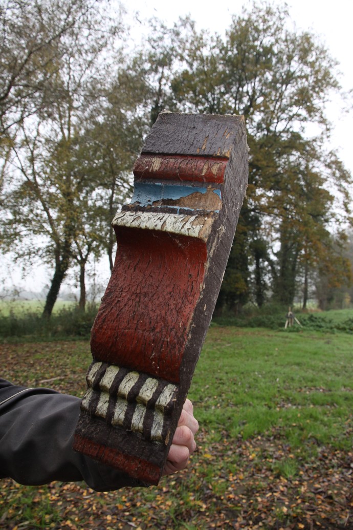 Wieder aufgefundene barocke Zierknagge von 1733 Wieder aufgefundene barocke Zierknagge von 1733