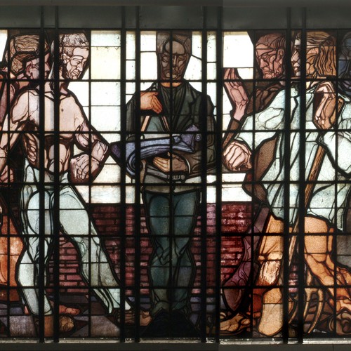 Fenster von Thorn Prikker im Hauptbahnhof Hagen