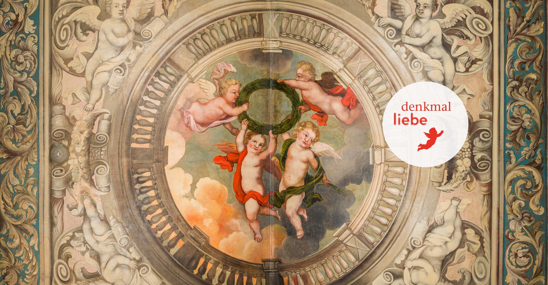 Das Deckengemälde im Schloss Wehrden, Beverungen