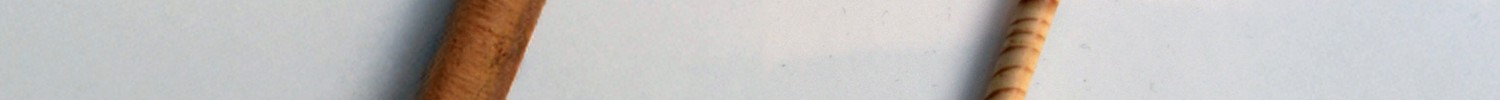 Dendroprobe, links Eiche, rechts Fichte