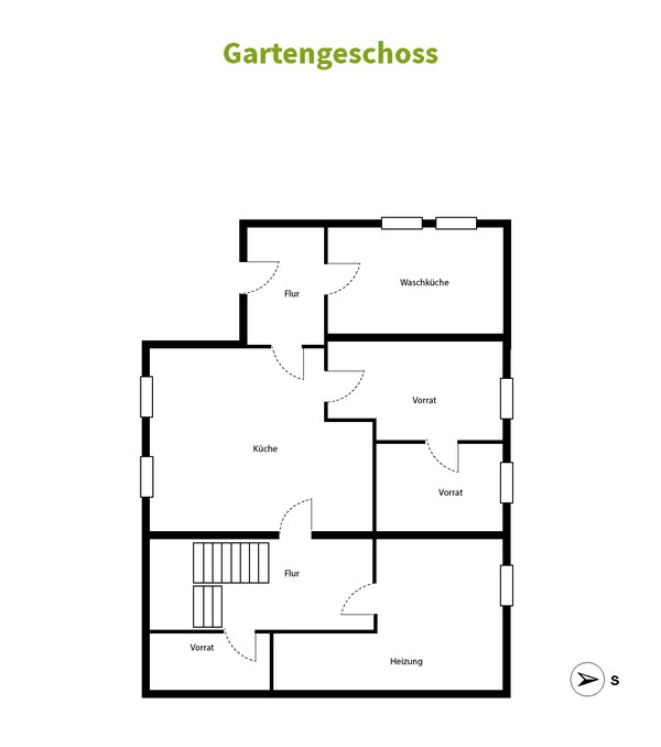 Grundriss Gartengeschoss