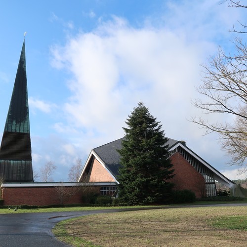 Blick auf die Kraftfahrerkapelle St. Christophorus