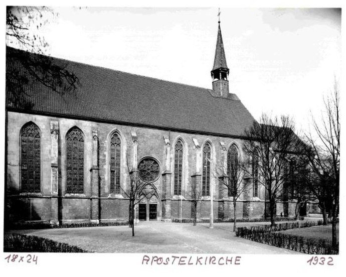 Münster, Apostelkirche, Südseite, 1932