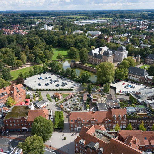 Luftbild Domhof und Schloss Ahaus