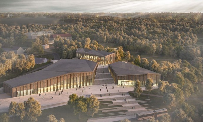 Visualisierung Eingangs- und Ausstellungsgebäude LWL-Freilichtmuseum Detmold