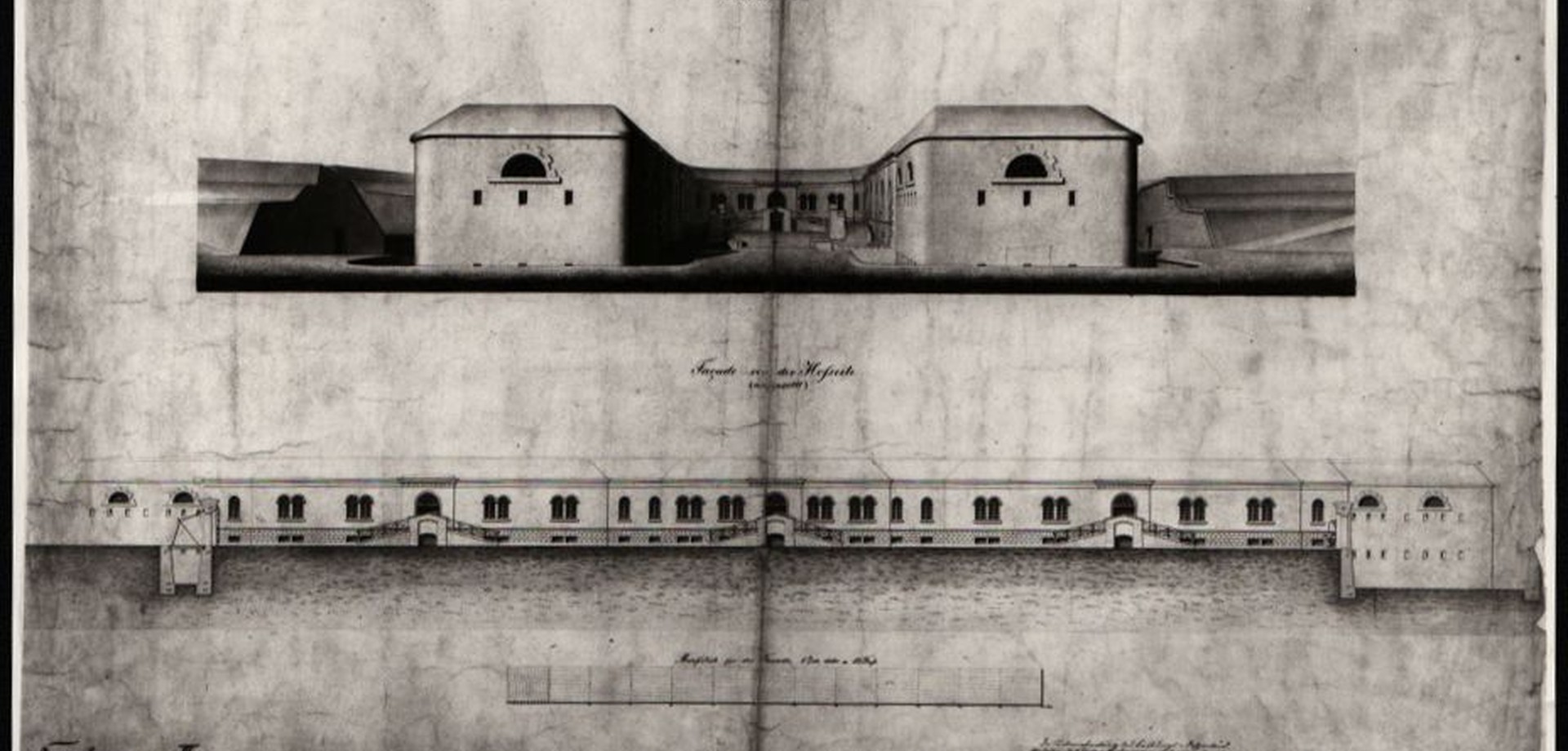 Planzeichnungen zum Fort A aus dem Jahr 1847
