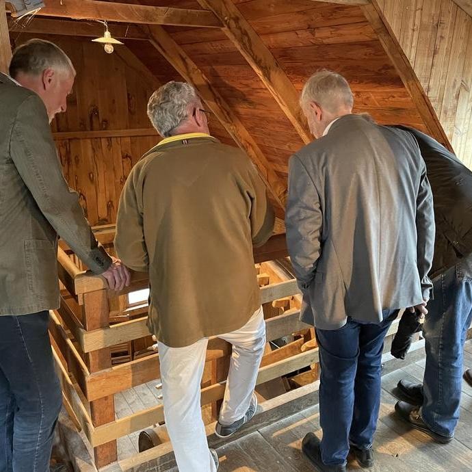 Blick ins Mahlwerk der Schiffmühle (vergrößerte Bildansicht wird geöffnet)
