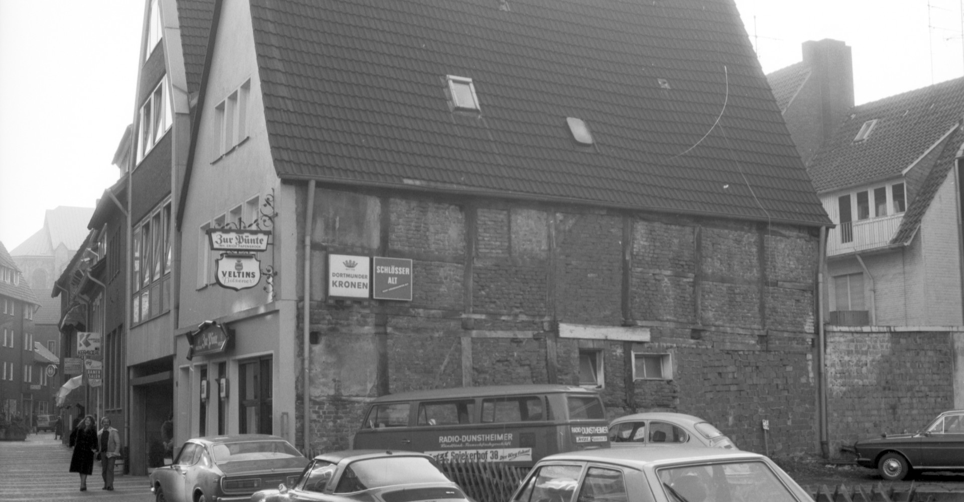 Haus Bergstraße 9 in Münster, nördliche Traufwand 1982