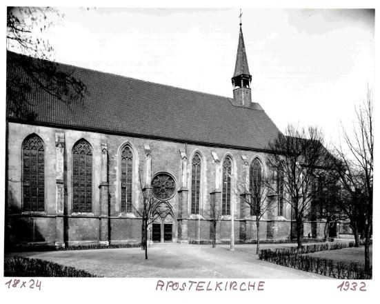 Münster, Apostelkirche, Südseite, 1932