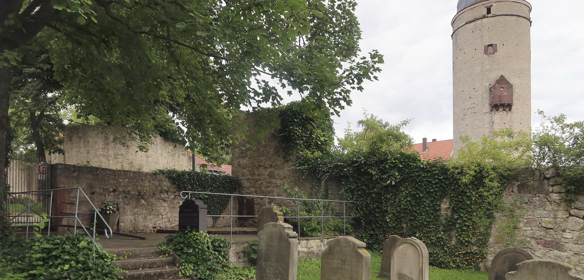 Lage des Friedhofs im Burggraben